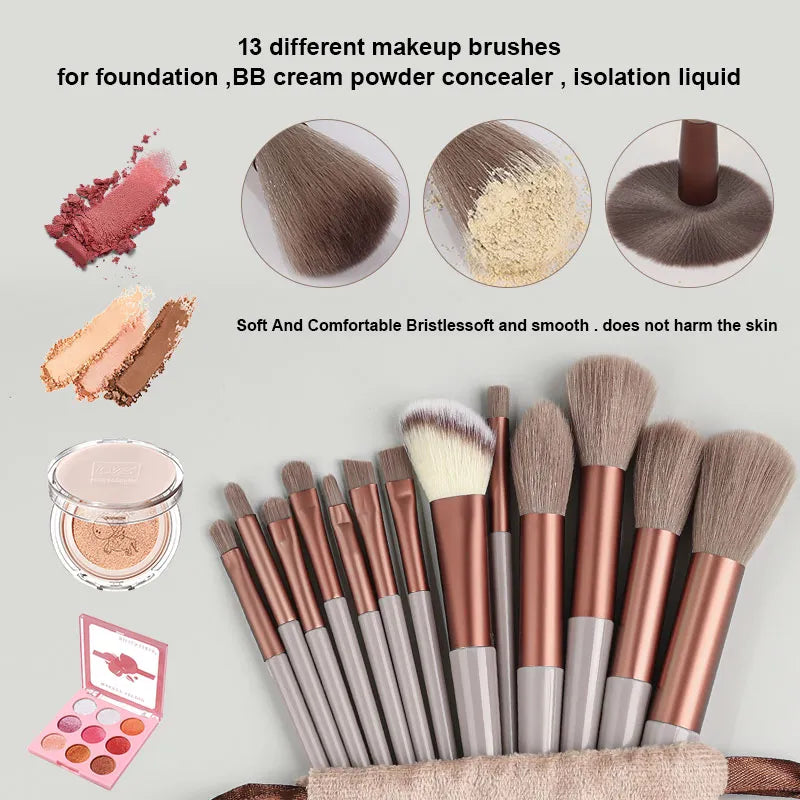 13PCS Makeup Brushes Set