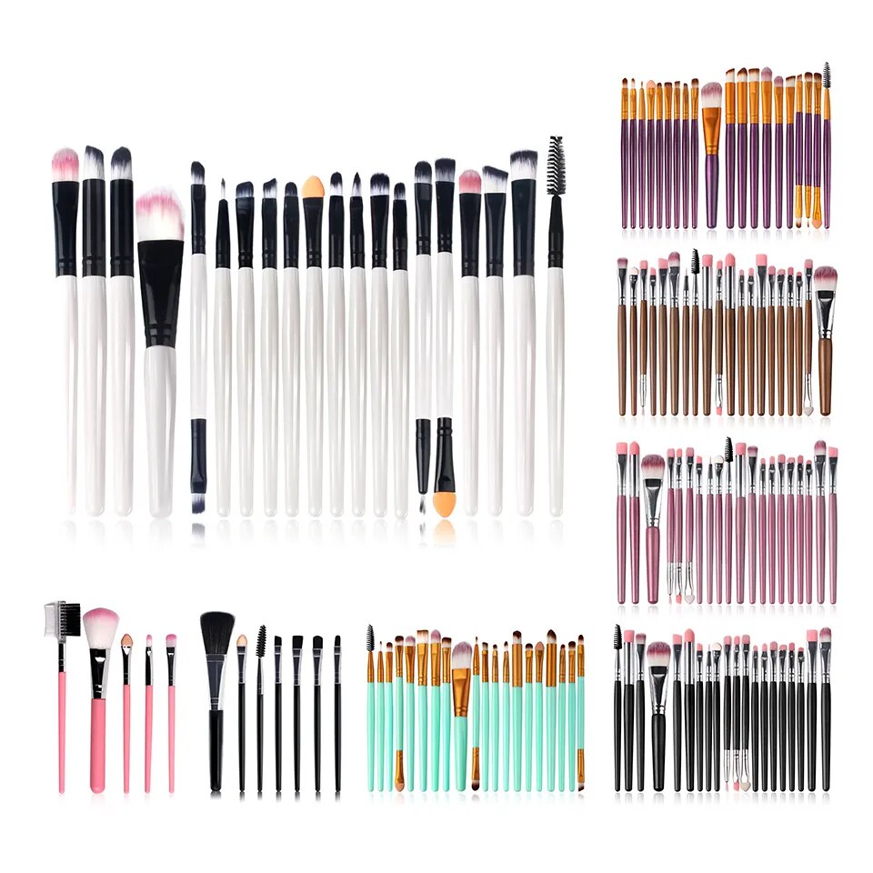 5 - 20pcs Makeup Brushes