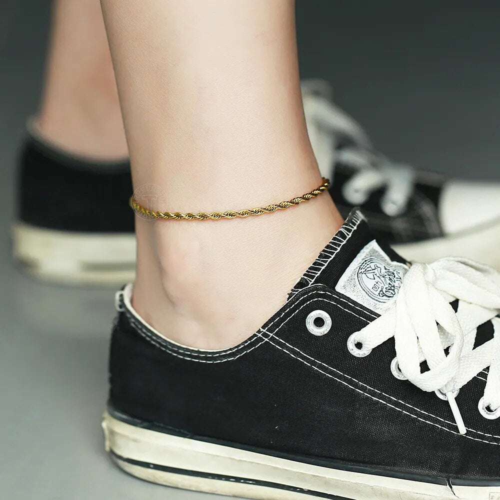 Minimalist Metal Anklets