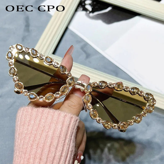 Diamond Cat Eye Sunglasses