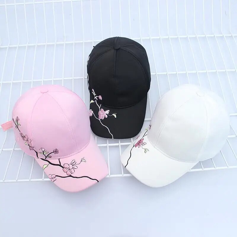 Cotton Floral Baseball Cap