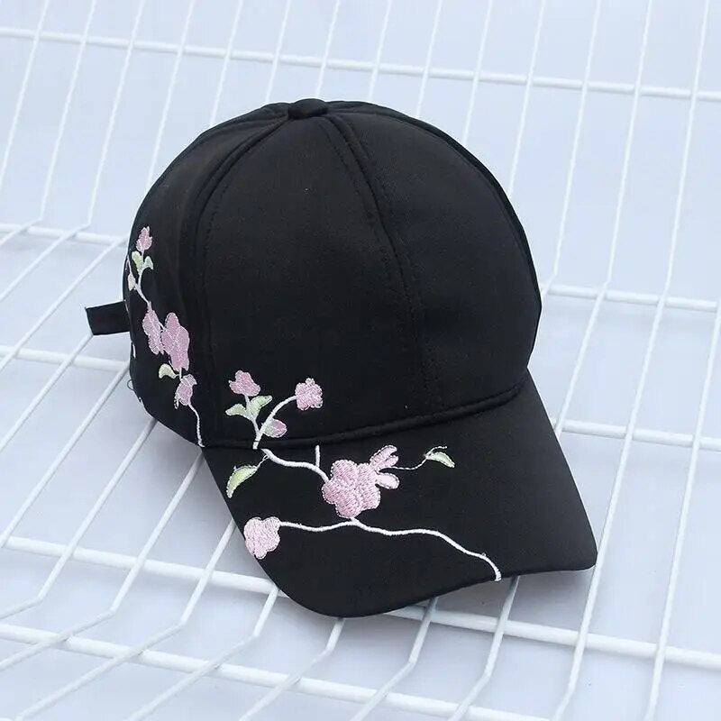 Cotton Floral Baseball Cap