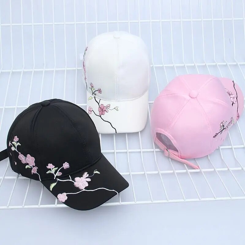 Cotton Floral Baseball Cap