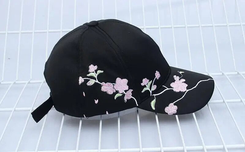 Cotton Floral Baseball Cap