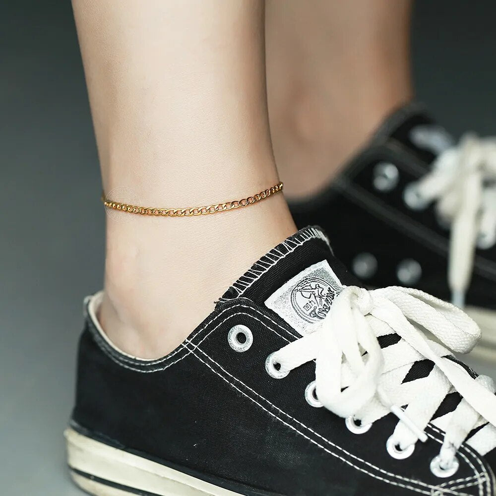 Minimalist Metal Anklets