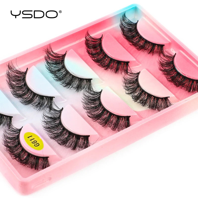 5 Pairs Natural Eyelashes