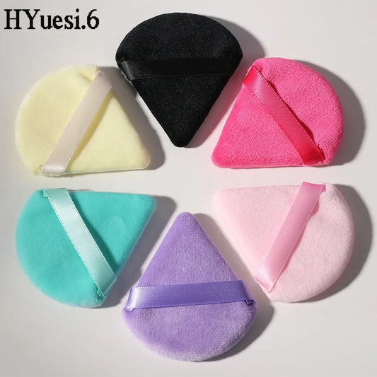 1pc Velvet Triangle Shaped Powder Puff