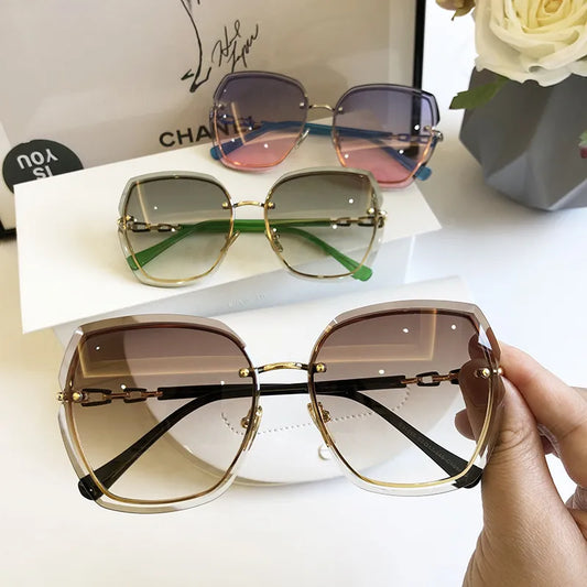 Rimless Square Sunglasses