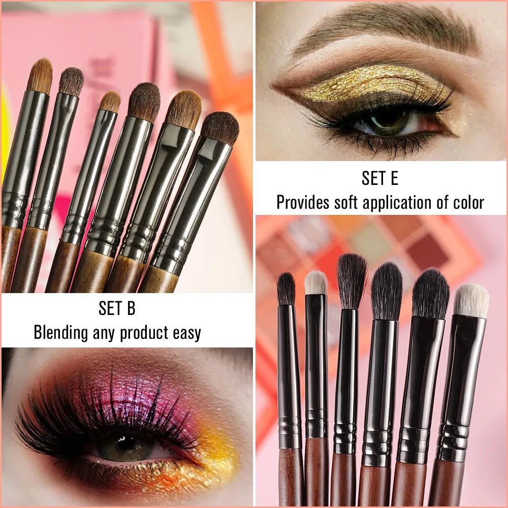 2/6 pcs Makeup Brushes Set